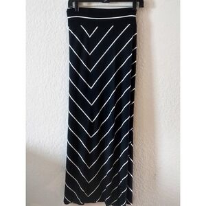 Ava & Viv Womens Casual long Skirt, Chevron pattern, 2X, Soft, pullon weekend